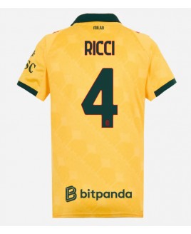 Günstige AC Milan Samuele Ricci #4 3rd trikot Damen 2025-26 Kurzarm